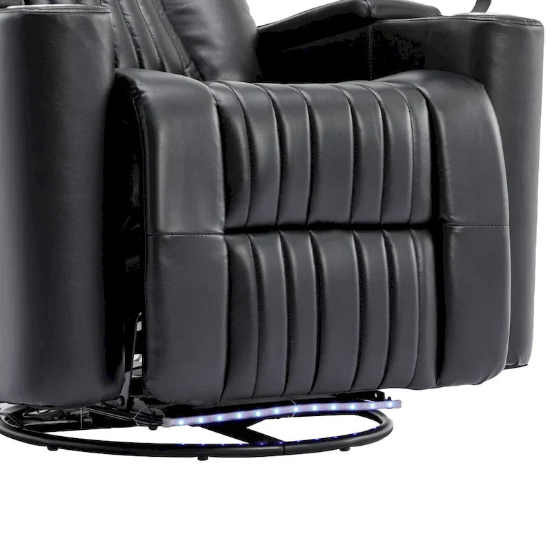 Poltrona reclinabile girevole a 270° multifunzione per home theater