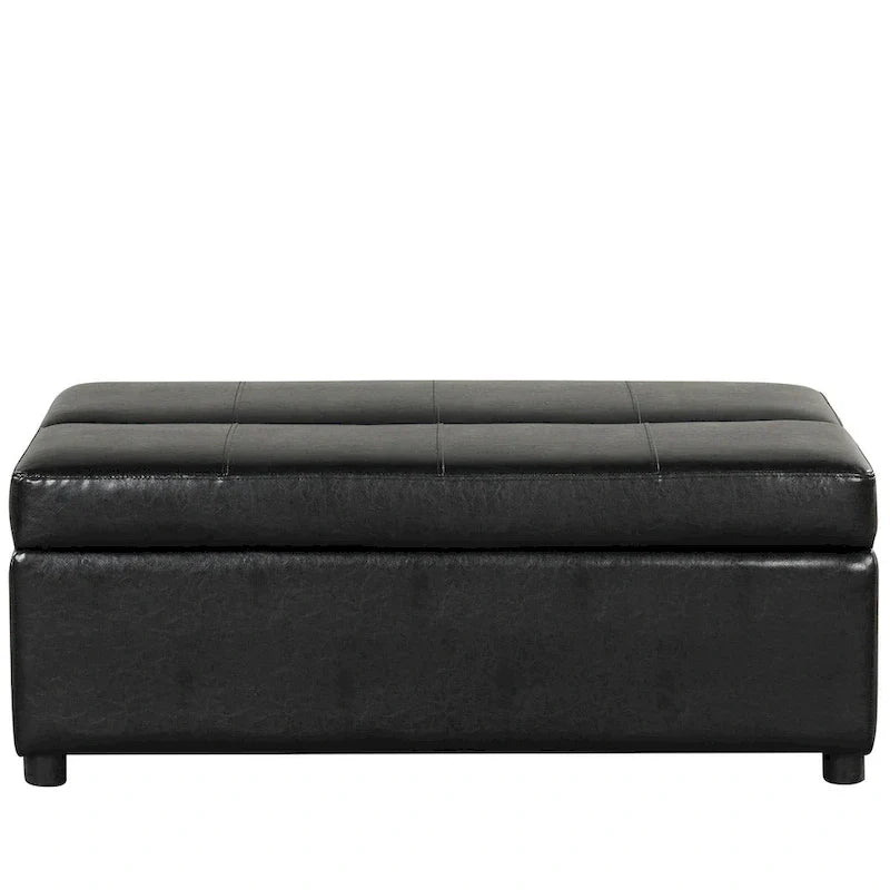 Divano letto pieghevole estraibile a forma di pouf singolo con materasso, letto per gli ospiti convertibile, divano letto rivestito in PU
