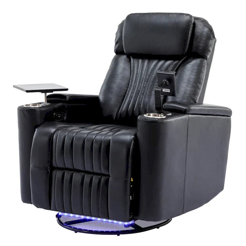Poltrona reclinabile girevole a 270° multifunzione per home theater