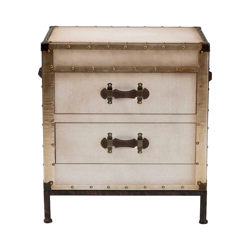 Baule Tavolino in Tela Laura Vintage