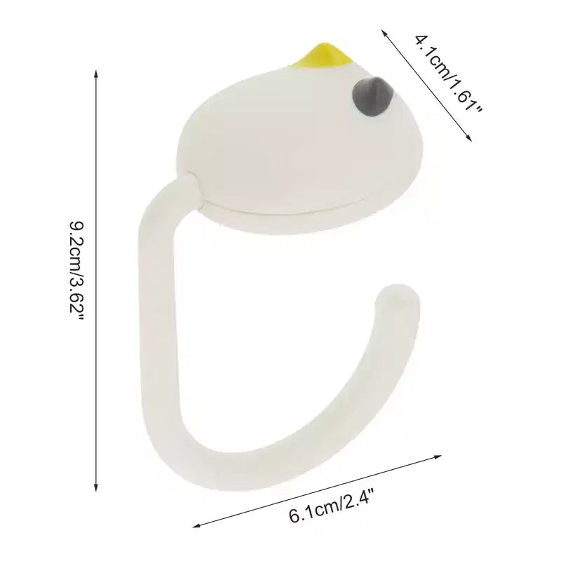 Unique Bargains Durevole Supporto Fascia per Capelli per Bordo Scrivania a Forma di Gatto Organizzatore 1 pz