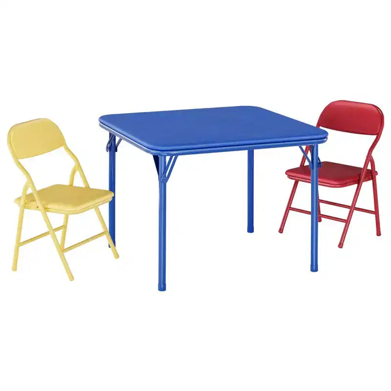 Set Tavolo e Sedie Pieghevoli per Bambini, Set Tavolo Attività per Bambini e Bambine da 3 o 5 Pezzi per Sala da Pranzo Asilo Nido Aula