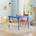 Acekool Kids Folding Table and Chairs Set, 3 or 5 Piece Boys and Girls Activity Table Set for Dining Room Daycare Classroom