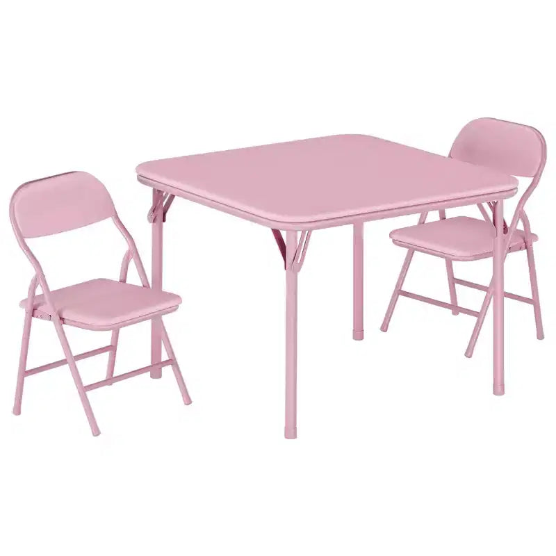 Set Tavolo e Sedie Pieghevoli per Bambini, Set Tavolo Attività per Bambini e Bambine da 3 o 5 Pezzi per Sala da Pranzo Asilo Nido Aula