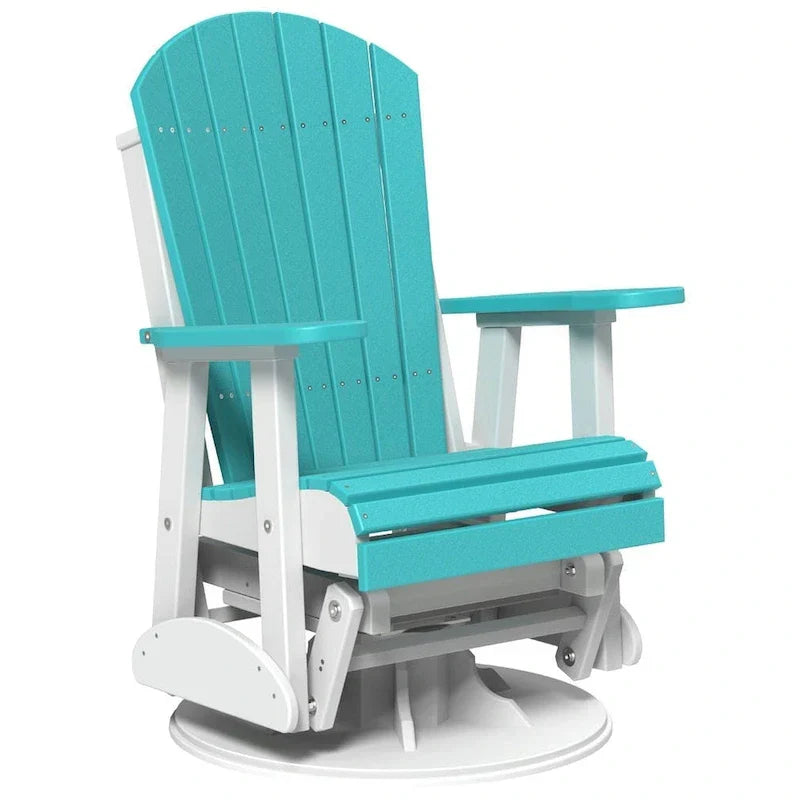Poltrona scorrevole e girevole Adirondack in Poly Lumber