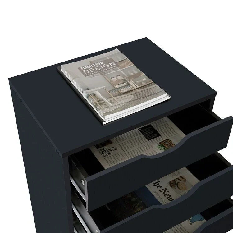 Schedari per ufficio Classificatori in legno Cassettiere orizzontali Classificatori in legno Contenitori su rotelle Contenitori mobili