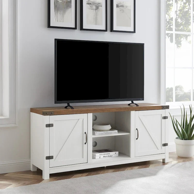 Mobile TV Middlebrook Firebranch da 58 pollici con ante scorrevoli in stile fienile