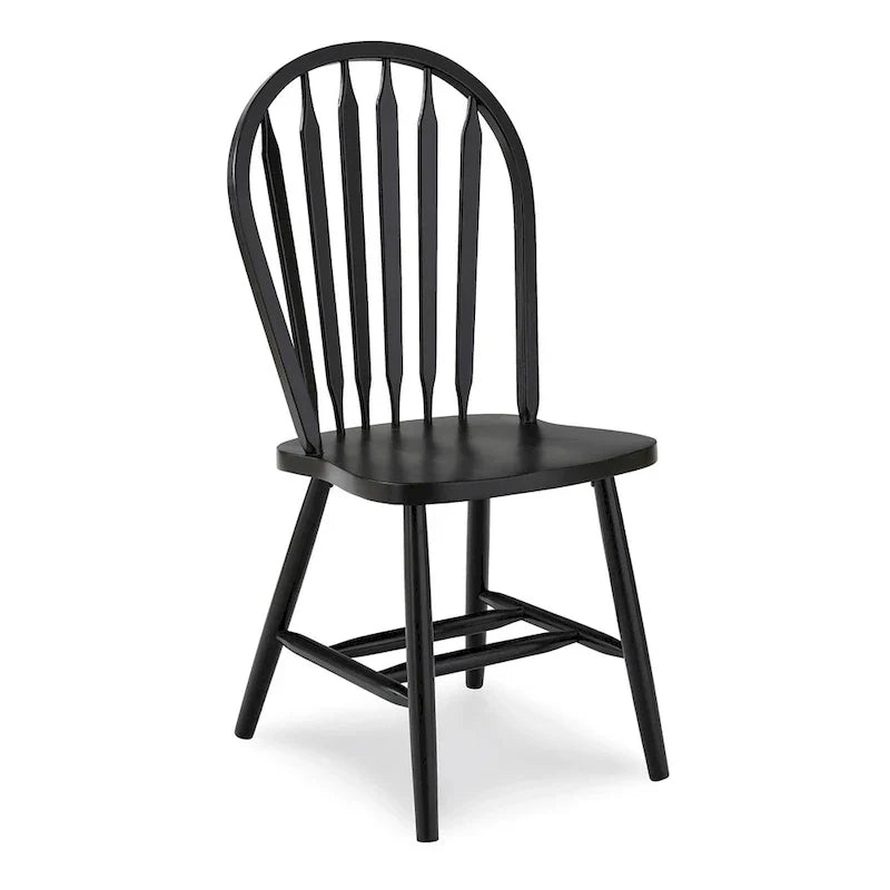 Sedia da pranzo in legno massello Windsor Arrowback
