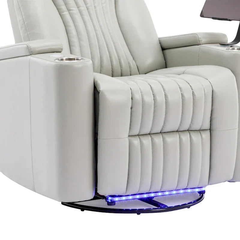 Poltrona reclinabile girevole a 270° multifunzione per home theater