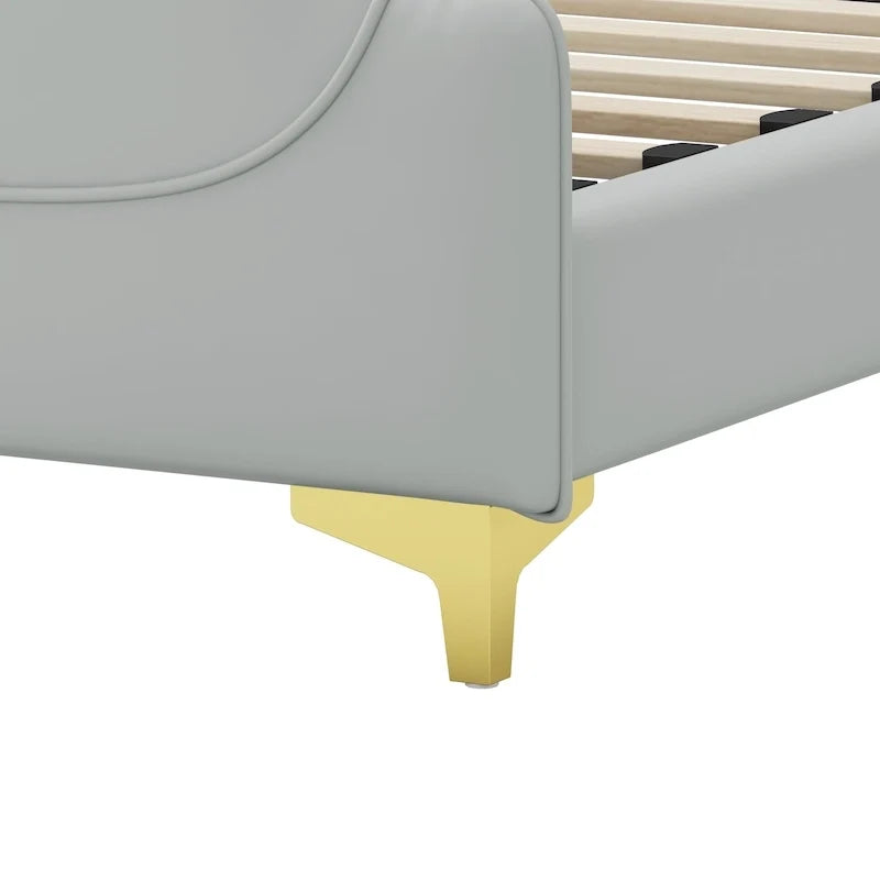 Letto Moderno Imbottito in Ecopelle