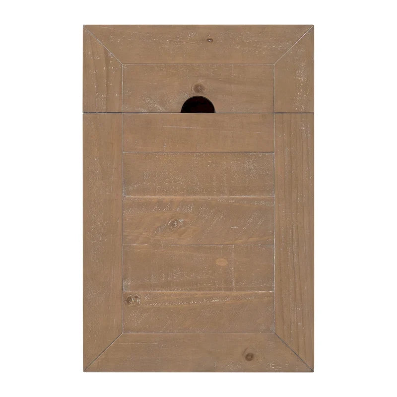 Tavolino da divano/poltrona Monterey in legno massiccio con prese di corrente nascoste