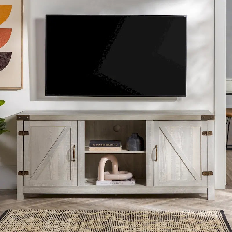 Mobile TV Middlebrook Firebranch da 58 pollici con ante scorrevoli in stile fienile