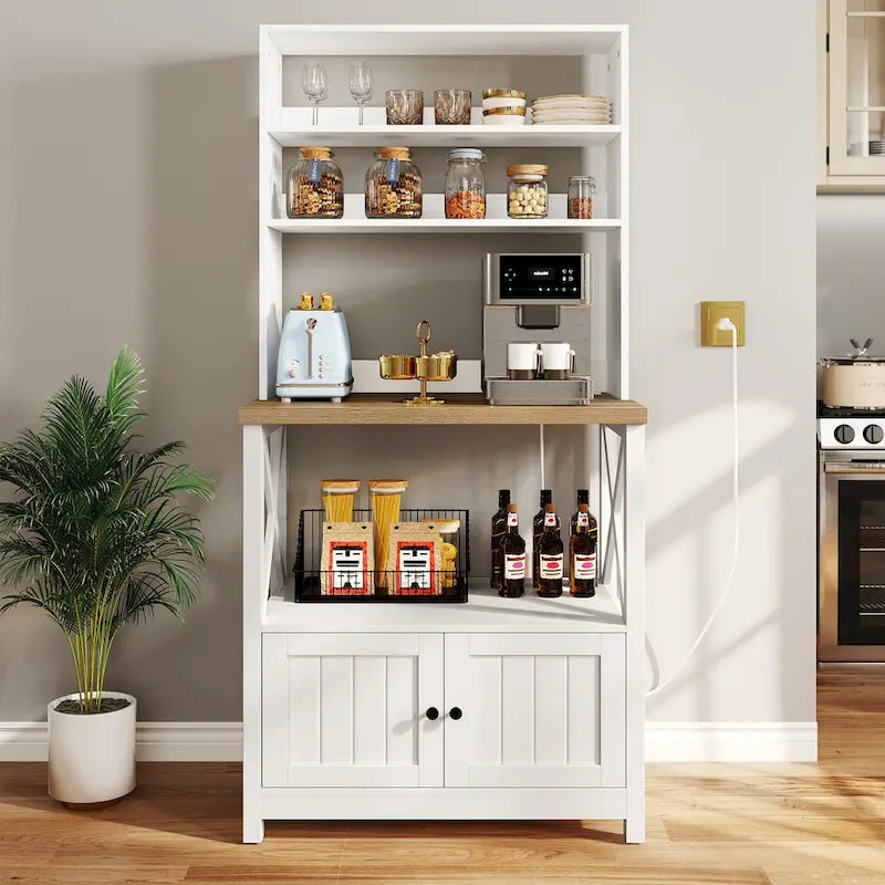 Moasis Scaffale da Forno da Cucina a 5 Livelli con Ripiani, Supporto per Forno a Microonde, Organizzatore per Ripiani da Cucina