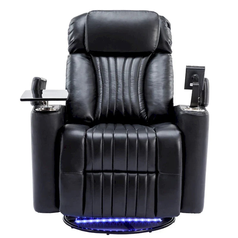 Poltrona reclinabile girevole a 270° multifunzione per home theater