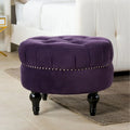 Pouf rotondo trapuntato