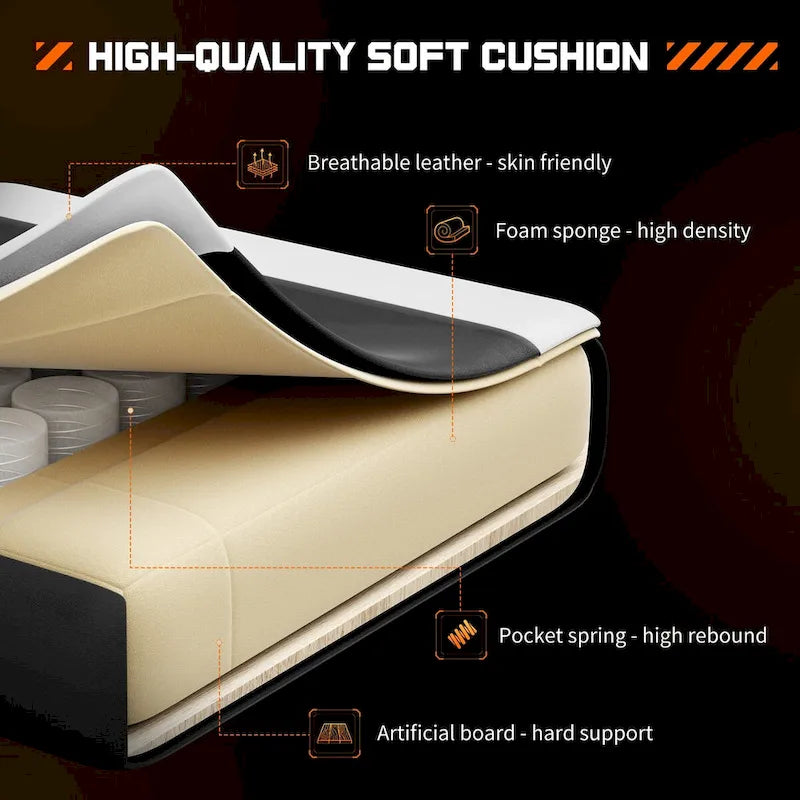 Sedia da scrivania girevole in pelle PU per gaming
