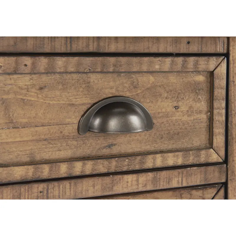 Tavolino da divano/poltrona Monterey in legno massiccio con prese di corrente nascoste