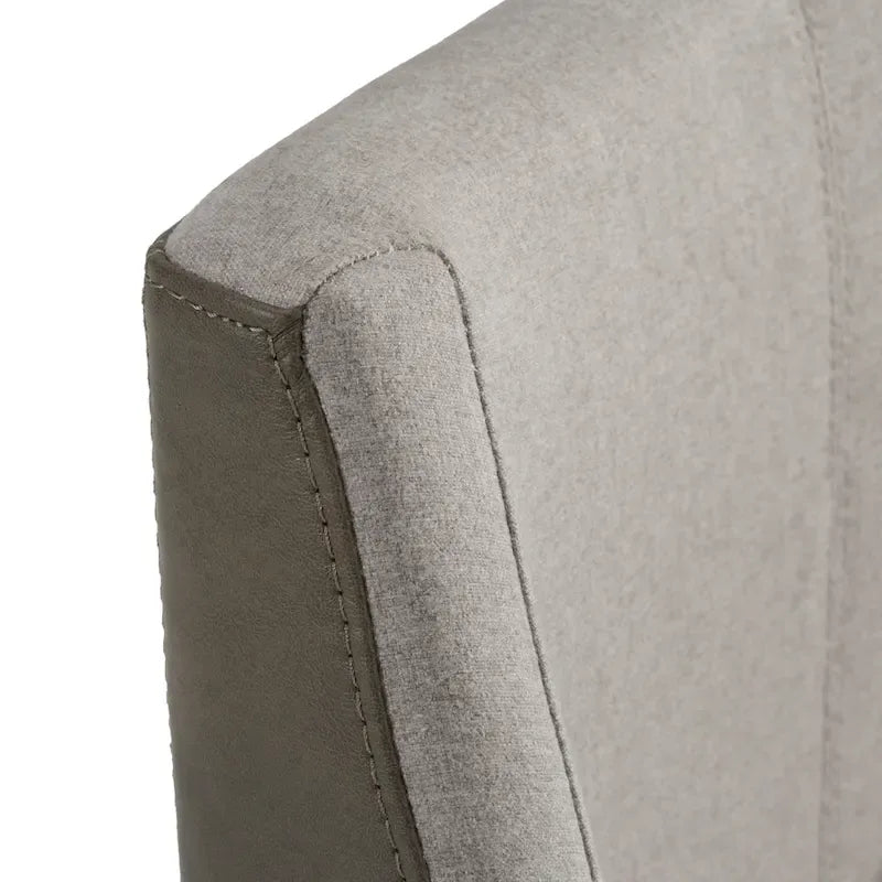 Sgabello da bancone Modrest Fairview moderno grigio e ottone