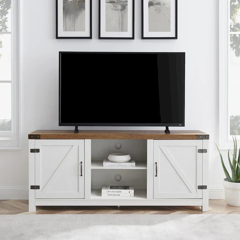 Mobile TV Middlebrook Firebranch da 58 pollici con ante scorrevoli in stile fienile