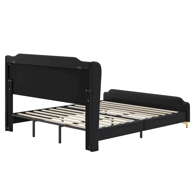 Letto Moderno Imbottito in Ecopelle