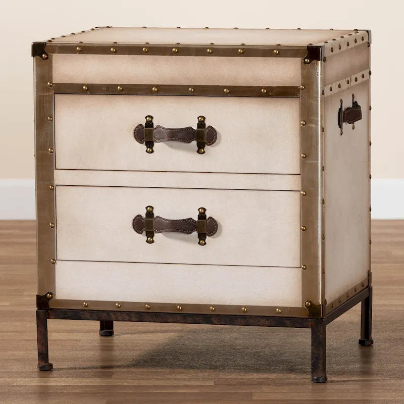 Baule Tavolino in Tela Laura Vintage