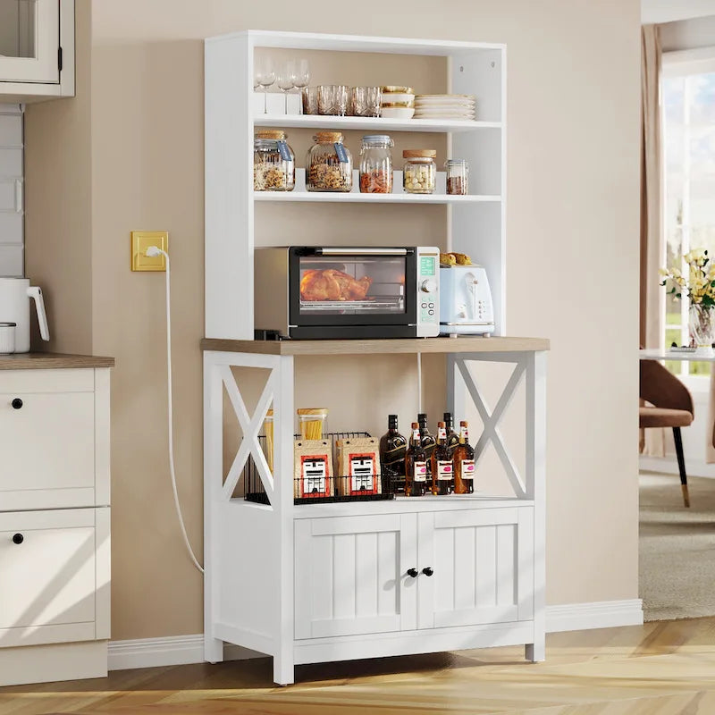 Moasis Scaffale da Forno da Cucina a 5 Livelli con Ripiani, Supporto per Forno a Microonde, Organizzatore per Ripiani da Cucina