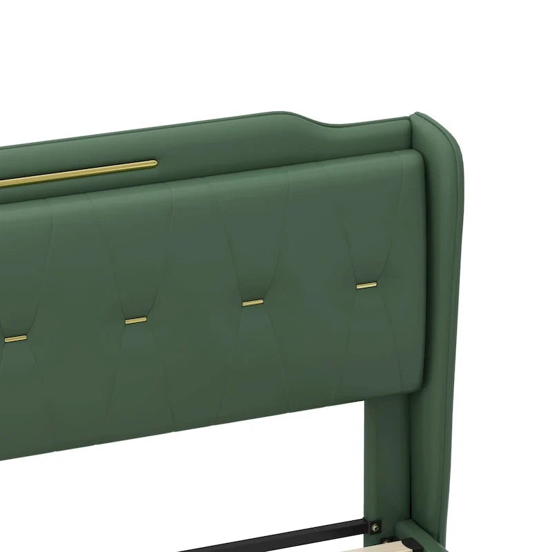 Letto Moderno Imbottito in Ecopelle