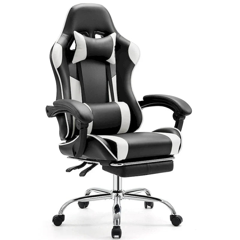 Sedia da scrivania girevole in pelle PU per gaming
