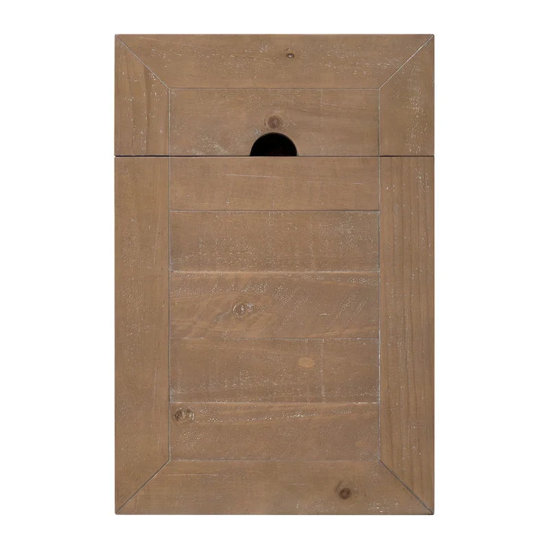 Tavolino da divano/poltrona Monterey in legno massiccio con prese di corrente nascoste