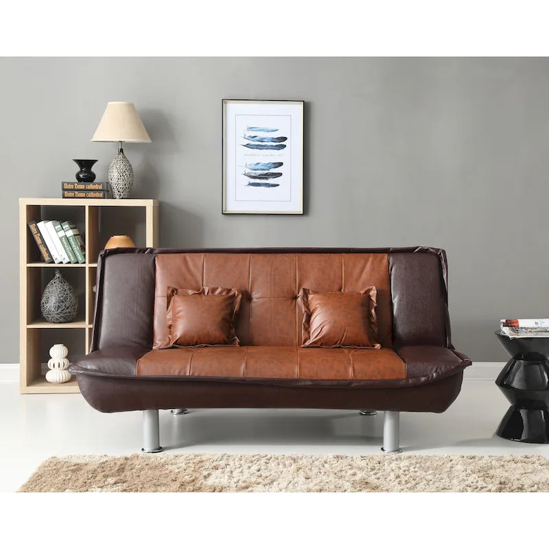Divano Letto in Similpelle Lionel