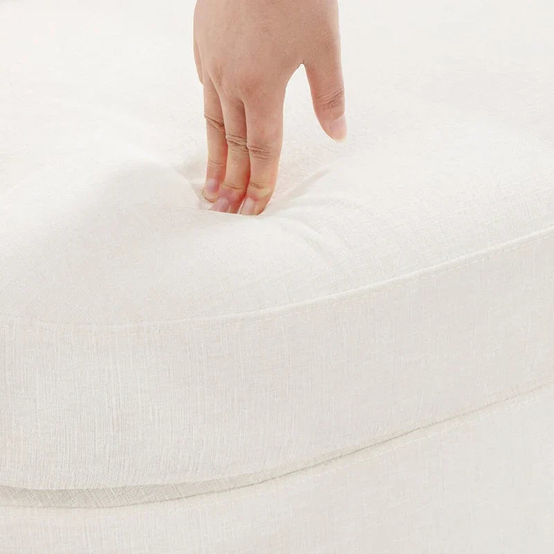 Set di poltrone a botte girevoli moderne imbottite in ciniglia, poltrona girevole moderna per soggiorno