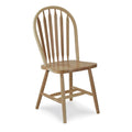 Sedia da pranzo in legno massello Windsor Arrowback